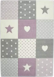 Covor MERINOS Pastel Kids 20339 250-Lila 140 x 200 cm densitate covor 2.85 KG/m and sup2 grosime covor 13 mm 