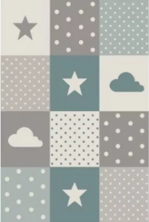 Covor Merinos Pastel Kids 22755-253-Albastru 140 X 200 cm densitate covor 3 KG/m and sup2 grosime covor 13 mm 