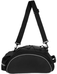 Geanta de bicicleta umar de mana Zola prindere pe portbagaj/extensie si bretea neagra/gri fixare velcro 21x20x40 cm 