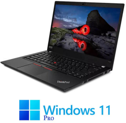 Laptopuri Lenovo T490 Quad Core i5-8365U 16GB DDR4 SSD FHD IPS Win 11 Pro 