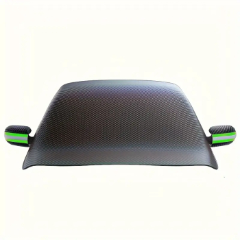 Parasolar auto pentru parbriz si oglinzi cu banda reflectorizanta Zola impotriva radiatiilor solare si inghetului 262 x 135 cm negru 