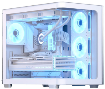 Carcasa Aerocool P500C sticla securizata alba 475 8x398x285mm 4 ventilatoare de 12cm