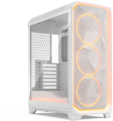 Carcasa Fractal Design Meshify 3 Ambience Pro RGB sticla securizata alba 433x229x507mm 3 ventilatoare de 14cm 