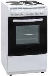 Aragaz Finlux FXC 522M Electric/Gaz Aprindere electrica a plitelor Cronometru Iluminat Halogen Usa dubla 9 functii 50 l Clasa A Al 