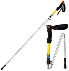 Bat pentru trekking Zola lungime reglabila 107-127 cm din aluminiu galben 