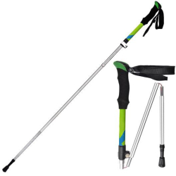 Bat pentru trekking Zola lungime reglabila 107-127 cm din aluminiu verde 