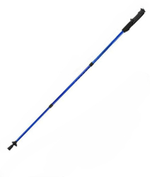 Bat pentru trekking Zola lungime reglabila 90-130 cm pliabil sistem antisoc maner anti-alunecare husa depozitare albastru 