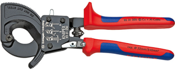 Cleste pentru taiat cablu Knipex cu clichet 250 mm