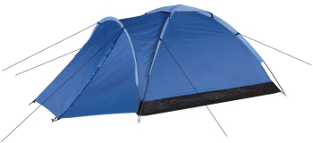 Cort camping Zola 2 persoane 1 camera cu marchiza poliester 205x150x105 cm albastru 