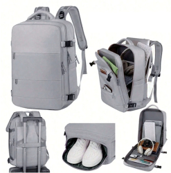 Rucsac de calatorie Zola bagaj de mana unisex spatiu pentru laptop compartiment incaltaminte multifunctional impermeabil 46x30x20 cm 