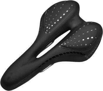 Sa pentru bicicleta Zola din gel extrem de confortabil orificii de ventilatie pe 2 tije 27x16x5 cm neagra 