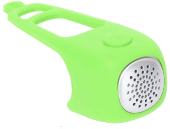 Sonerie electrica pentru bicicleta trotineta Zola 3 moduri de sunet rezistent la apa 120 db din plastic si cauciuc 3x3x3 cm verde 