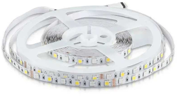 Banda LED SMD5050 60LED/m 357lm/m 8W/m RGB+W alb neutru IP20 5m V-TAC SKU-212552 