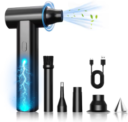 Suflanta Aer Baterie 2000mAh 4 6 Accesorii Portabil Negru - Experienta Definitiva in Curatenie cu Tehnologie Avansata 
