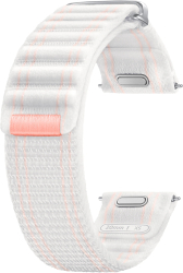 Curea material textil Samsung Fabric Band pentru Galaxy Watch 7 40mm 20mm XS Pink White 