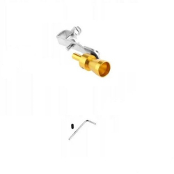 Fluier auto pentru toba imitator Turbo 10.7 x 2.5 cm pentru evacuari drepte galben 