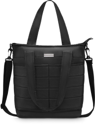 Geanta shopper dama Zagatto R Negru Matlasata Universala Multifunctionala Impermeabila Curea de umar detasabila si reglabila Manere 