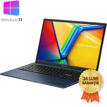 Laptop Refurbished Asus VivoBook Intel i5-1135G7 4.4GHz 12GB RAM DDR4 512GB SSD M.2 Iris Xe Graphics Display 15.6 Win 11 Pro 