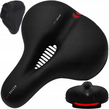 Sa pentru bicicleta Zola® spuma flexibila husa protectie orificii de ventilatie banda reflectorizanta 24 x 20 x 10.5 cm neagra 