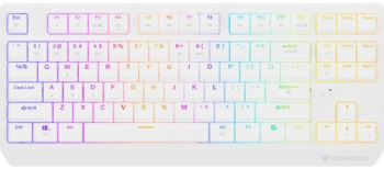 Tastatura Genesis Thor 230 TKL R RGB LED USB/USB Wireless/Bluetooth White 