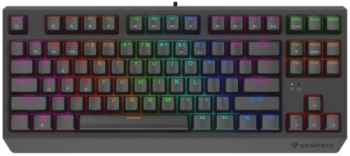 Tastatura Genesis Thor 230 TKL B RGB LED USB Black 