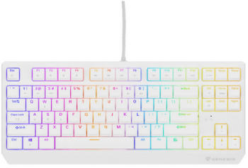 Tastatura Genesis Thor 230 TKL B RGB LED USB White 