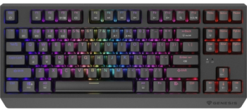 Tastatura Genesis Thor 230 TKL R RGB LED USB Black 