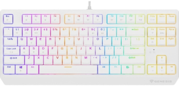 Tastatura Genesis Thor 230 TKL R RGB LED USB White 