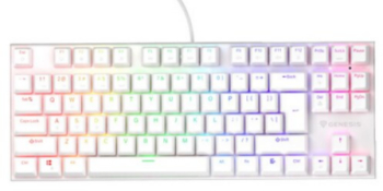 Tastatura Genesis Thor 303 TKL P RGB LED USB White 