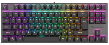 Tastatura Genesis Thor 303 TKL R RGB LED USB Black 