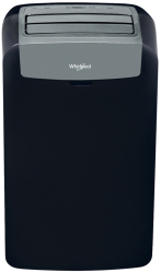 Aer conditionat portabil Whirlpool PACB29HP Filtru HEPA 6th Sense Sleep Mode Around U Dezumidificare 9000/2500 BTU Clasa A+ Negru
