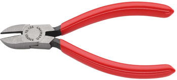 Cleste sfic Knipex cu tais lateral cap slefuit si maner acoperit cu plastic 125 mm 