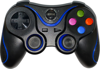 Controller wireless Menton cu suport telescopic pentru telefon compatibilitate Android iOS PC Negru/Albastru