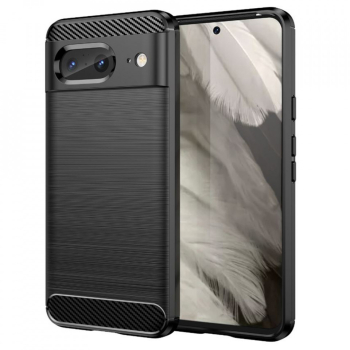 Husa pentru Google Pixel 8 - Techsuit Carbon Silicone - Black 