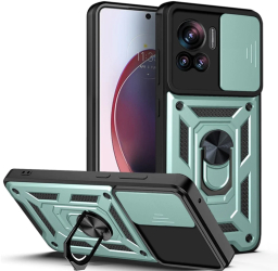 Husa pentru Motorola Edge 30 Ultra - Techsuit CamShield Series - Green 