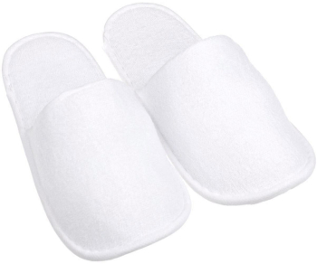 Papuci de Casa One Size Alb Tip Hotel Dama 