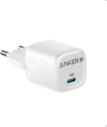 Incarcator retea Anker Zolo USB-C 20W Power Delivery 3.0 Fast Charging Alb 