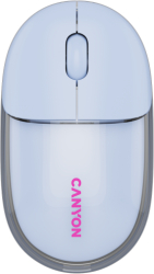 Mouse Optic Canyon OnClick 24 Bluetooth/USB Wireless Transparent-Blue