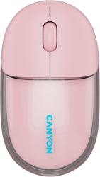 Mouse Optic Canyon OnClick 24 Bluetooth/USB Wireless Transparent-Pink 