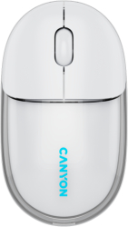 Mouse Optic Canyon OnClick 24 Bluetooth/USB Wireless Transparent-White 