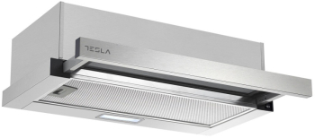 Hota Tesla DT600AX 120W 2 motoare filtru aluminiu 350 m3/h LED Clasa D otel inoxidabil 