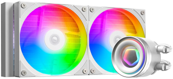Cooler procesor lichid 240 AIO ID Cooling ARGB FX240 Infinity White