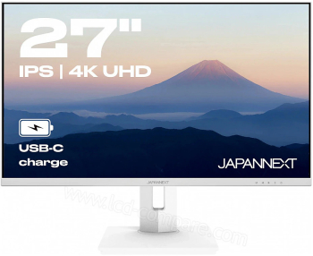 Monitor Japannext 27" IPS 4K UHD (3840x2160) USB-C Charging (65W) Height Tilt Adjustable (HSP) KVM VESA sRGB 100% G-Sync FreeSync