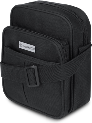 Borseta geanta de umar pentru barbati curea neagra 22x17x8 Zagatto ZG706 