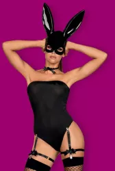 Bunny - Costum sexy negru L/XL