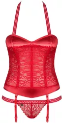 Flameria - Set lenjerie intima rosu L/XL 