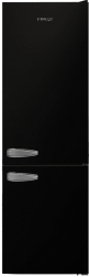 Frigider cu doua usi Finlux FXCA 31330 BLE RETRO Design retro Sistem racire static 268 l H 170 cm Clasa E Negru