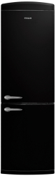 Frigider cu doua usi Finlux FXCARE 373030 BLE BLACK Design Retro No Frost Iluminare LED 331 l H 191 cm Clasa E Negru 