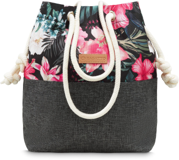 Geanta dama Poliester Model floral Gri Zagatto ZG667 