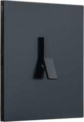 Intrerupator metalic Aurora Y 1Gang 2 Way 10A Negru Mat 86x86mm doza inclusa VimaGlow 